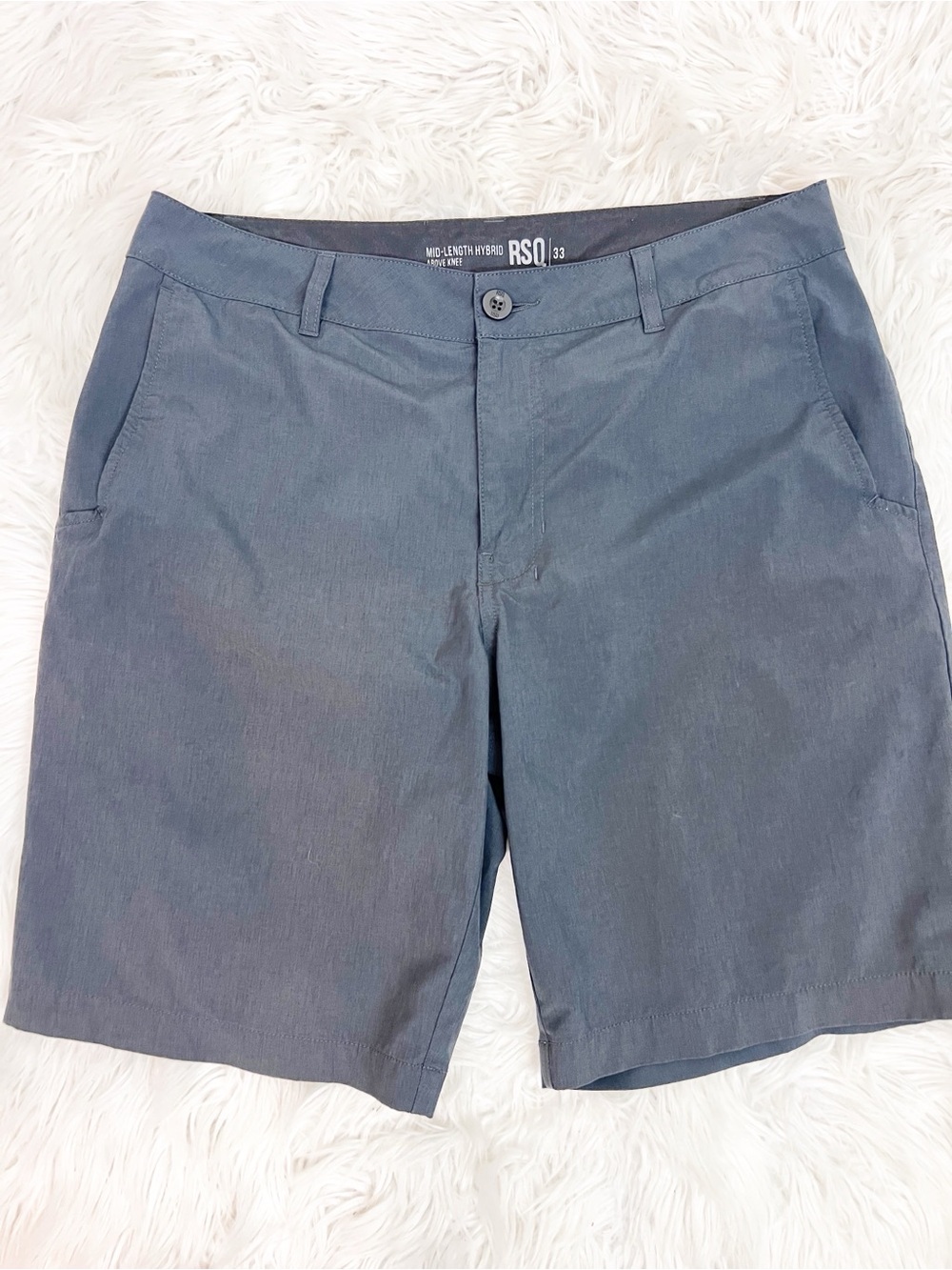 Rsq Black Mid Length Hybrid Shorts Mens Sz 33